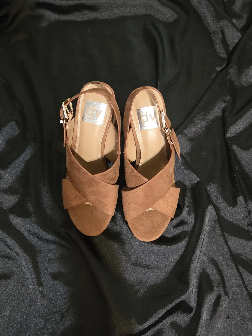 Dolce Vita Platform Block Heel Sandals in Brown - Women